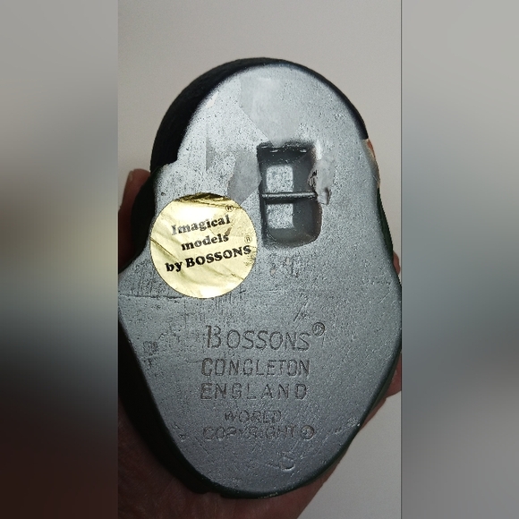 1964 Chalkware Bossons Art FAGIN Head Bust Wall Hang w/ Tag England - Picture 4 of 7